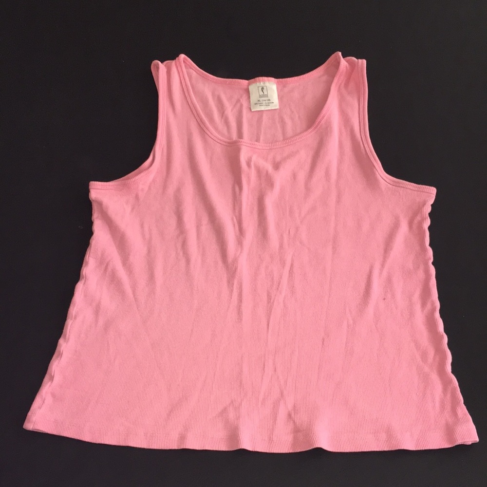F by Fortuna Valentino Pink Ribbed Tank Top